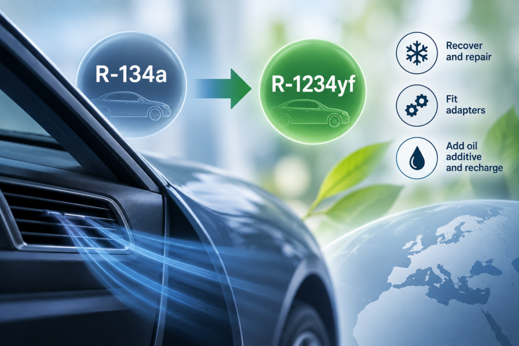 Solstice показала ретрофит на R-1234yf для 100 млн автосистем R-134a